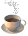 Image gif tasse de café chaud