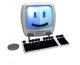 Gif Imac avec sourire et clavier informatique