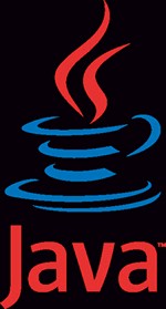 Gif anime Java avec tasse et ecriture en rouge