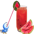 Image jus de fruit rouge dans un verre