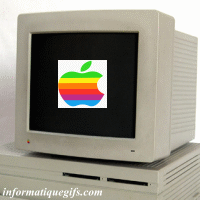 PC Apple logo pomme croquée