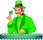 Gif anime St Patrick personnage